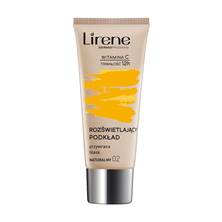 Тональний крем-флюїд для обличчя Lirene Brightening Fluid with Vitamin C 02 натуральний, 30 мл