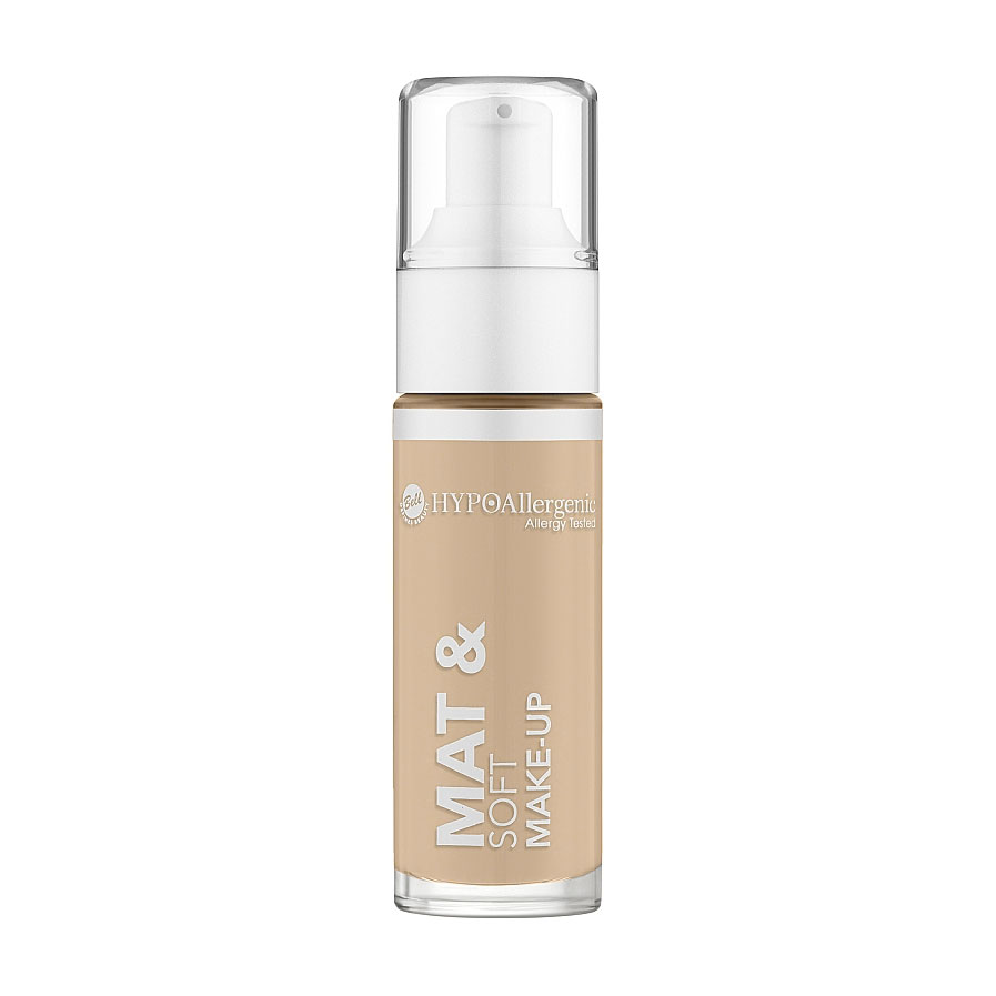 Тональний матувальний флюїд для обличчя Bell HypoAllergenic Mat &amp; Soft Make-Up, 01 Light Beige, 30 г